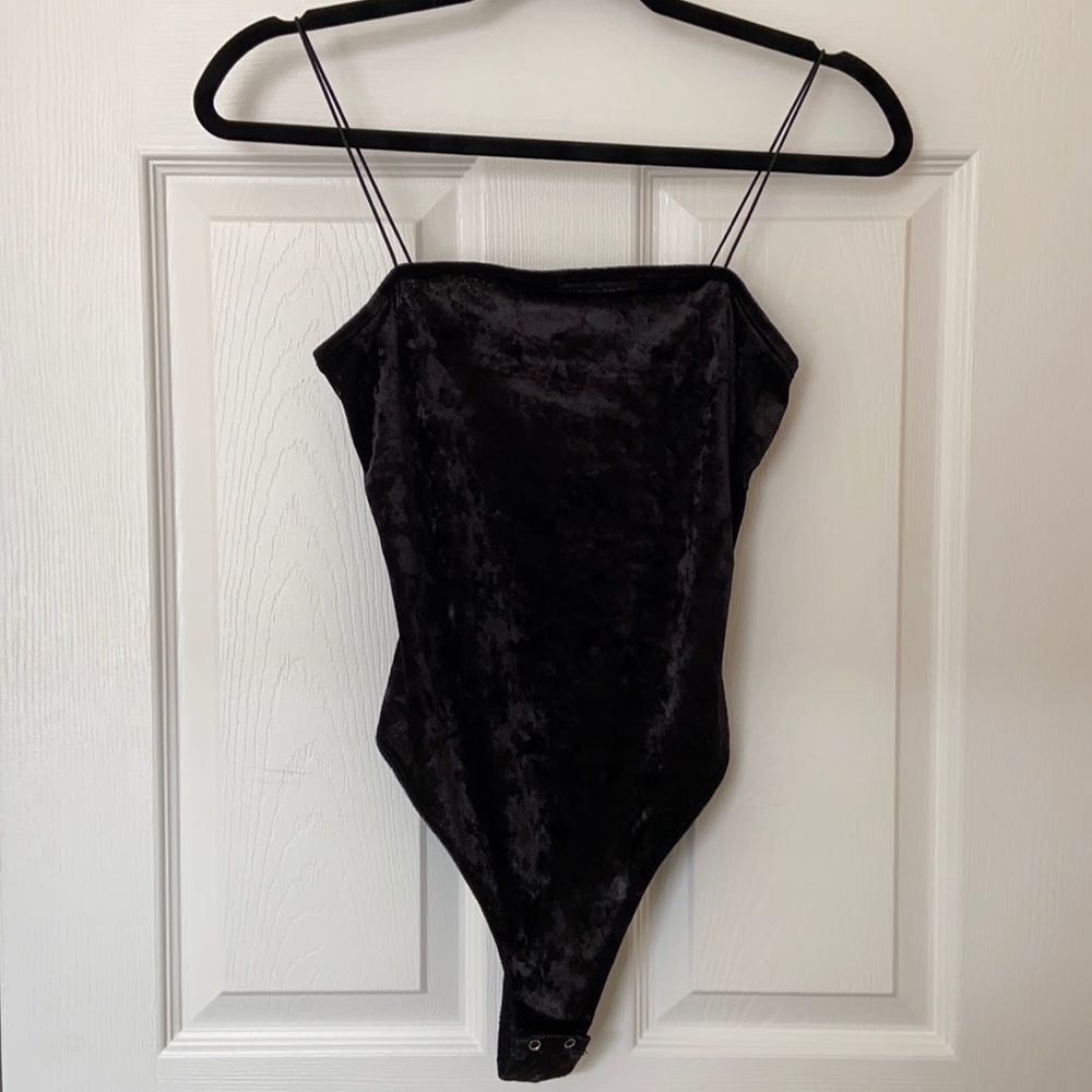 NWOT Garage Velvet Bodysuit